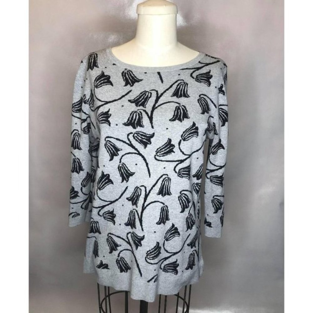 Loft Outlet Large Oversize Sweater Grey Tulip